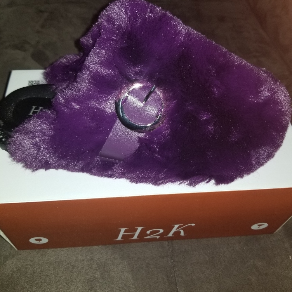 Purle Mules/ House Shoes Size 9 women's